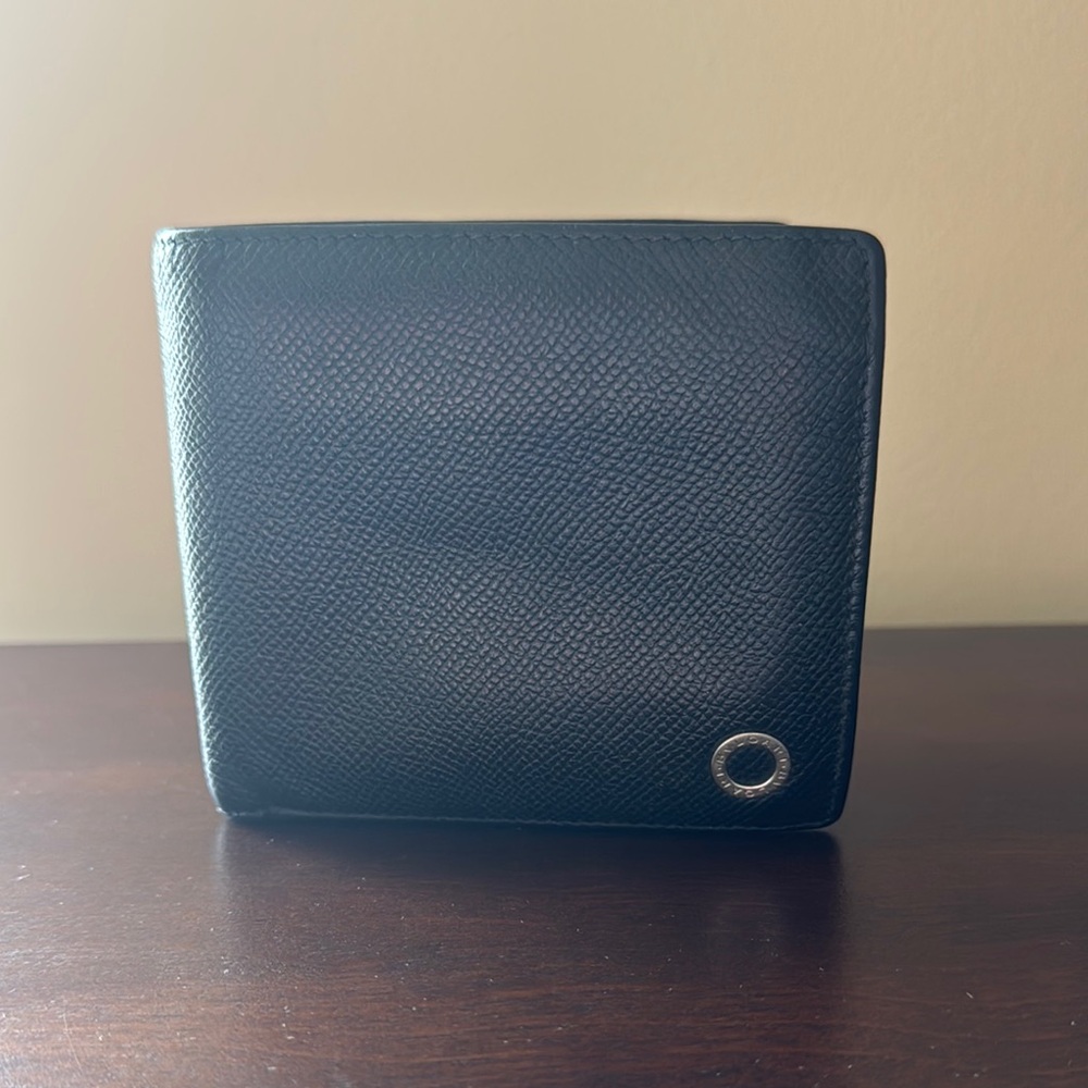 Bvlgari Black Leather Men's Wallet